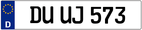 Trailer License Plate
